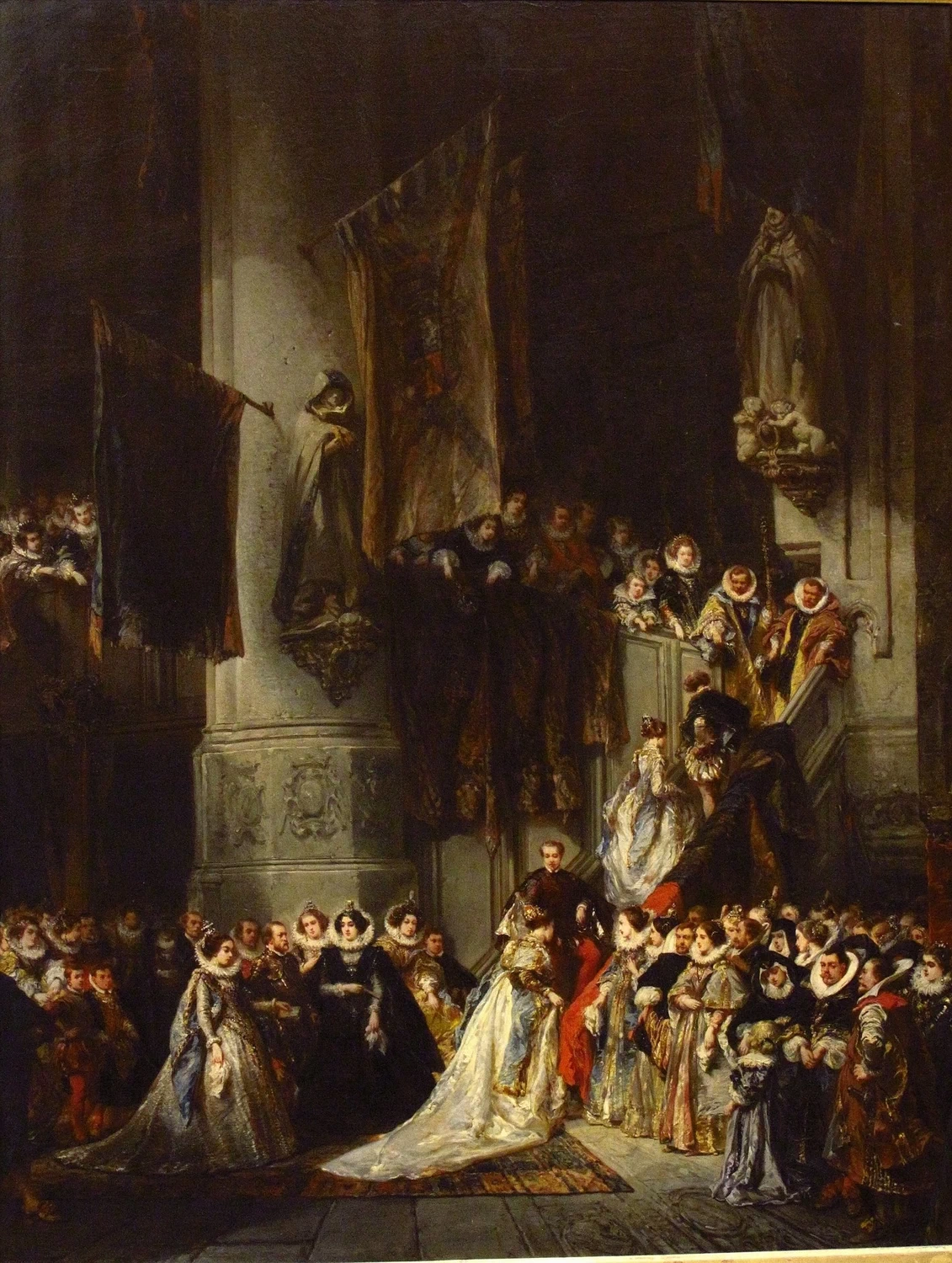 Una cerimonia nella chiesa di Delft (1851) - Louvre, Parigi